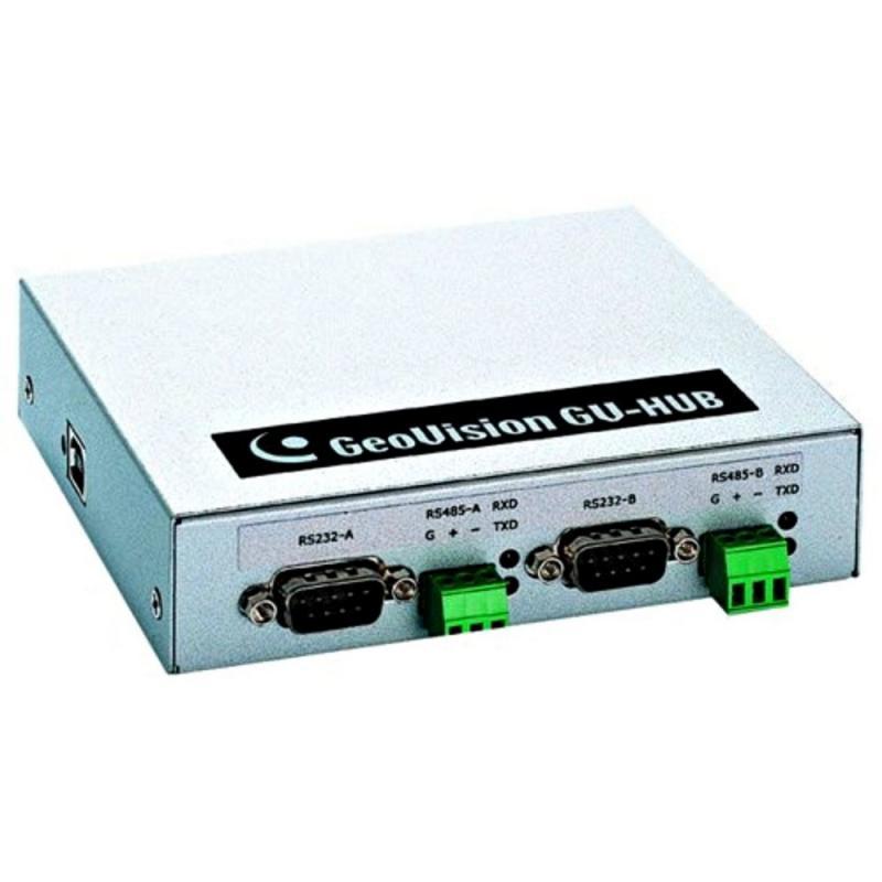 GeoVision RS232/485 szétosztó PTZ, GV DataBox, RS485-ös illesztéshez, USB 2.0, 4 db soros port