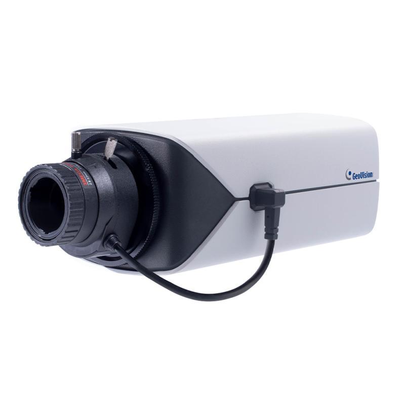 GeoVision 4,0 Mpixel, optika nélkül, beltéri AI IP box kamera, WDR Pro, SD slot