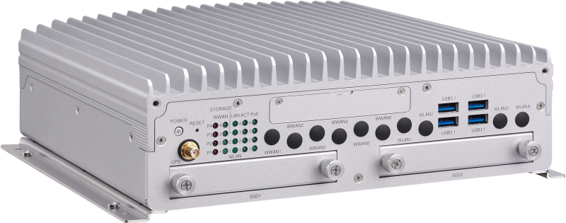 GeoVision 2 SATA 2,5 Hotswap NVR hálózati rögzítő, Windows 10 IoT, széles hőmérséklet-tartomány, rezgésvédelem