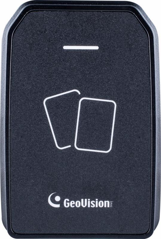 GeoVision 13.56 MHz Wiegand és RS-485 olvasó, belépőkártyák olvasására, IP66
