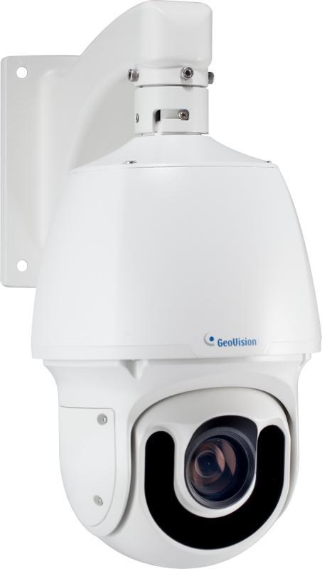 GeoVision 2,0 Mpixel, 6,5-143mm motoros objektív, kültéri IP speed dome kamera, 22x zoom, Super Low Lux