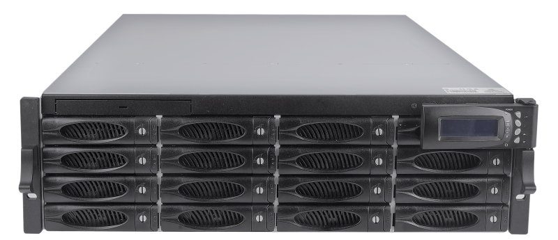GeoVision 16 Hotswap,19 3U rackbe szerelhető egység, RAID0,1,5,6,50,60, optimalizált megoldásokkal szerverekhez, 10Gbx2 + 1Gbx4