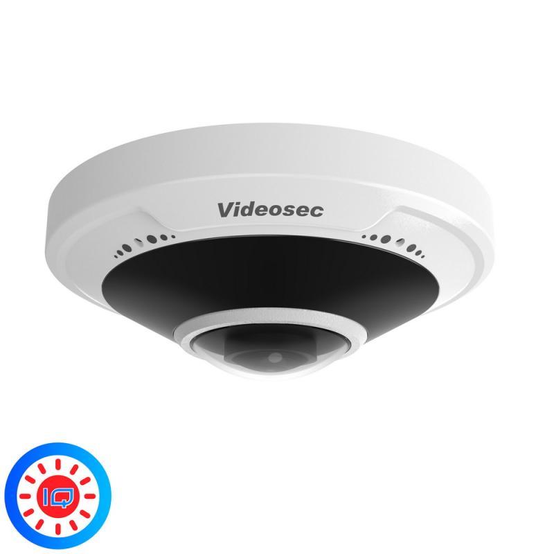 Videosec 12,0 Mpixel, 1,8mm fix objektív, kültéri Fisheye IP kamera, Panoráma, 4K, mikrofon