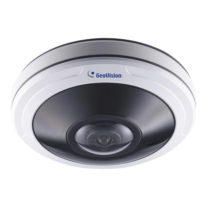 GeoVision 12,0 Mpixel, 1,98mm fix objektív, kültéri FishEye IP kamera, 360° panoráma, AI
