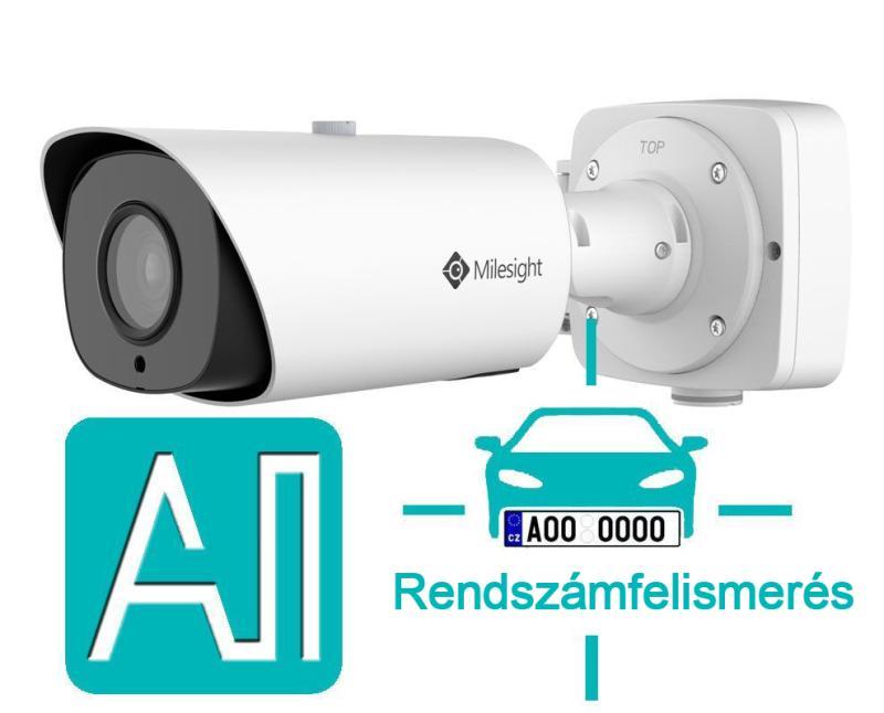 Milesight 2,0 Mpixel, 5,3-64mm motoros objektív, kültéri IP csőkamera, LPR, NDAA, AI, 90fps, 12X Zoom