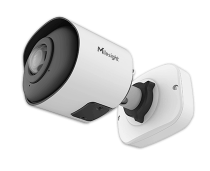 Milesight 8,0 Mpixel, 180°panoráma objektív, IP mini csőkamera, NDAA, AI, 30fps