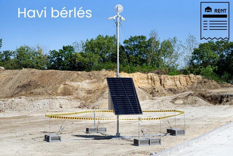 HAVI BÉRLÉS, Napelemes mobil oszlop szett, tartóval és sodronnyal