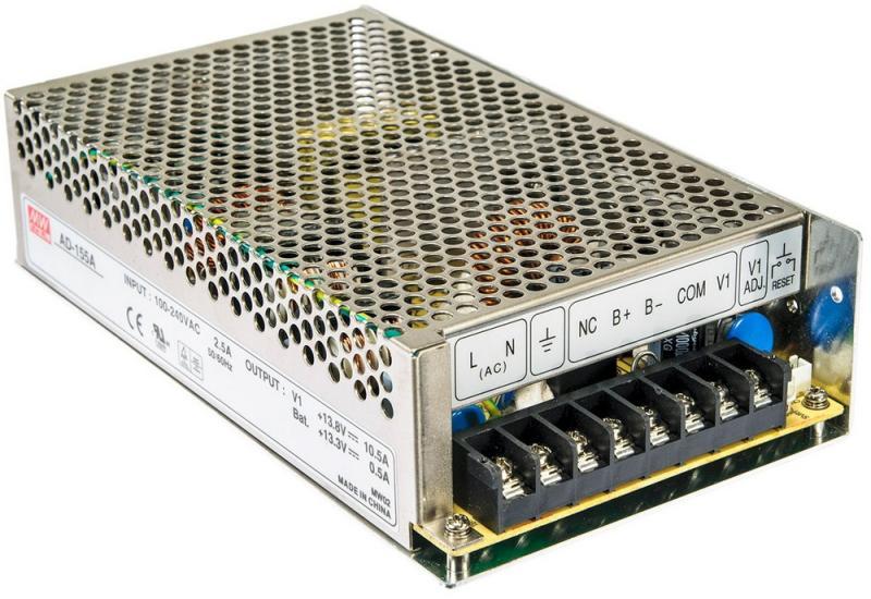 MeanWell kétkimenetes tápegység, 230VAC/12VDC, 155W