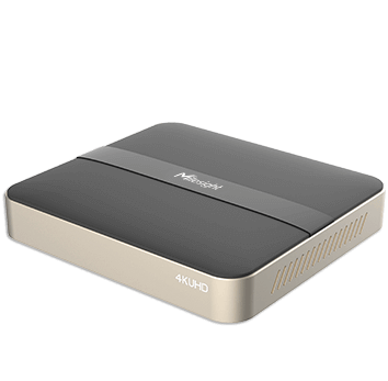 Milesight 4 csatornás Mini NVR, 1 Sata, 40/40Mbps, 1U házban, gyári tápegységgel