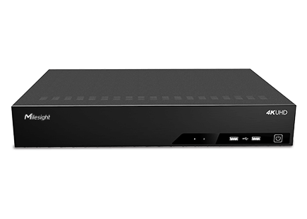 Milesight 32 csatornás Pro NVR, 4 Sata, 256/256Mbps, 1.5U házban, RAID, gyári tápegységgel
