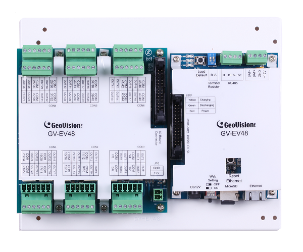 GeoVision felvonó vezérlő 24 emeletig, egyedi proxy kártyákhoz tartozó emelet kiválasztás, RS-485 és Relé kimenet, TCP/IP kommunikáció