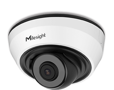 Milesight 2,0 Mpixel, 2,8mm fix objektív, AI IR kültéri IP dóm kamera, SD kártya