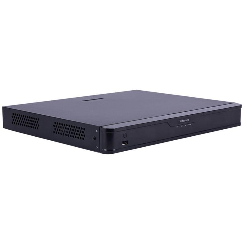 Videosec 16 csatornás PoE NVR, 2 Sata, 320/320Mbps, max. 12Mp