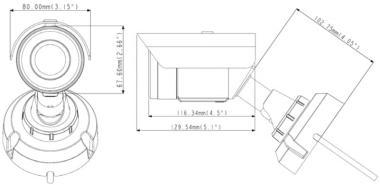 GeoVision 2,0 Mpixel, 3,8mm fix objektív, kültéri IP csőkamera, H.265
