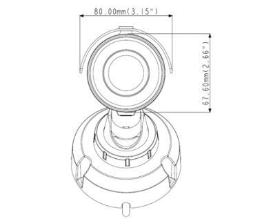 GeoVision 4,0 Mpixel, 2,8mm fix objektív, kültéri IP csőkamera, H.265