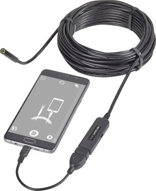 Voltcraft USB-s endoszkóp mobiltelefonhoz, 8mm hossz: 9,85 m