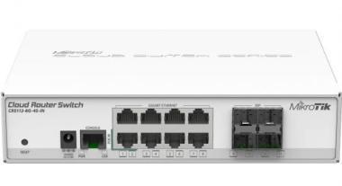 MikroTik Cloud Router Switch CRS112-8G-4S-IN asztali switch