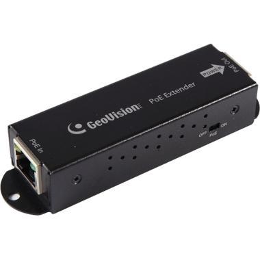 GeoVision 1 portos PoE extender 10/100Mbit/s, PoE+ (IEEE 802.3at), max. 100m