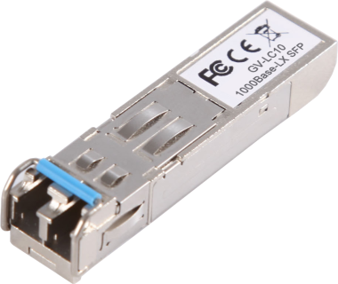 GeoVision SFP modul, IEEE 802.3z 1000BaseSX/LX, monomódusú kábelhez, 10 km-ig