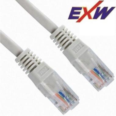 EXW Patch kábel Cat5E UTP 0,3m szürke 50ľ
