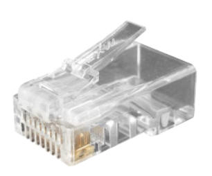 EXW modulár dugó RJ45 Cat5E UTP patch/fali (1mm) easyplug 50 microinch