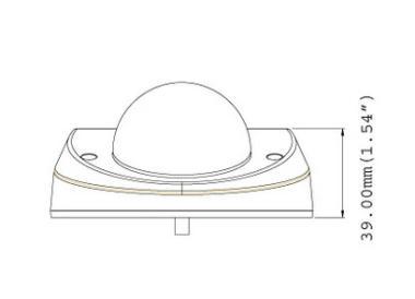 GeoVision 3,0 Mpixel, 3,8mm fix objektív, kültéri IP mini dóm kamera
