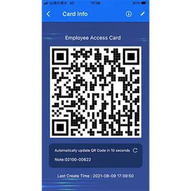 GeoVision mobil alkalmazás, telefonról történő zárnyitáshoz, felhasználóhoz rendelt mobilkártya kezelés (virtuális kártya)