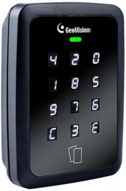 GeoVision 13.56 MHz Wiegand és RS-485 billentyűzet olvasó, PIN kódok és belépőkártyák olvasására