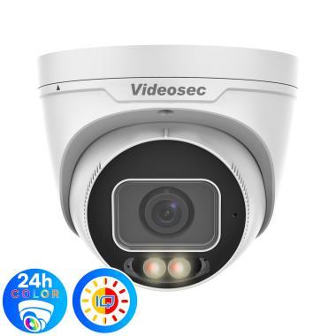 Videosec 4,0 Mpixel, 2,8-12mm motoros objektív, kültéri IP dóm kamera, VCA, mikrofon, FLED