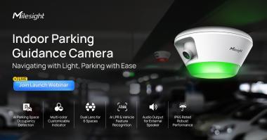 Milesight 2x 3,0 Mpixel, 2x 2,8mm fix objektív, beltéri parkolást segítő dóm kamera, navigálás világítással