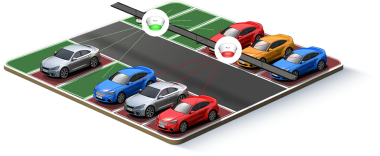 Milesight 2x 3,0 Mpixel, 2x 2,8mm fix objektív, beltéri parkolást segítő dóm kamera, navigálás világítással