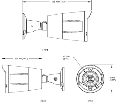 GeoVision 2,0 Mpixel, 5-50mm motoros objektív, színes rendszámfelismerő kamera beépített LPR proceszorral, Deep Learning, 100 km/h