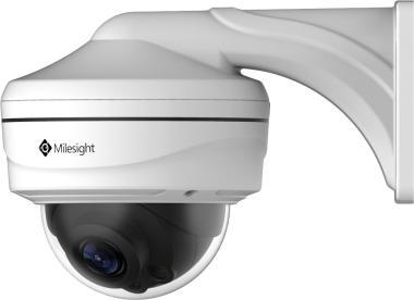 Milesight 2,0 Mpixel, 2,7-13,5mm motoros objektív, kültéri IP dóm kamera, be/kijárat LPR, NDAA, H.265+, IK10