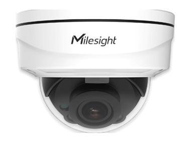 Milesight 2,0 Mpixel, 2,7-13,5mm motoros objektív, kültéri IP dóm kamera, be/kijárat LPR, NDAA, H.265+, IK10