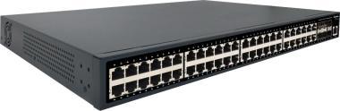 GeoVision 48+6 port Gigabit PoE switch, 6 port 10GE SFP+ Uplink Port, Web Management, 802.3at