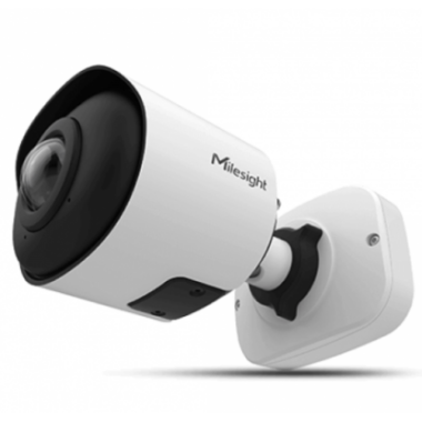 Milesight 5,0 Mpixel, 180° panoráma objektív, kültéri IP Mini csőkamera,  NDAA, AI,