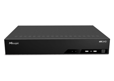 Milesight 16 csatornás Pro NVR, 4 Sata, 160/160Mbps, AI VCA,POS, 1.5U házban, gyári tápegységgel