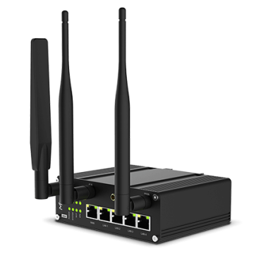 Milesight Router 4+1 10/100 Mbps, 2xSMA, 2xSIM, 4xPoE + Wifi