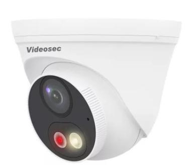 Videosec 4 MP SMART IP dóm kamera, (fix 2.8 mm), mikr., Hibrid világítás 30m IR+FLED