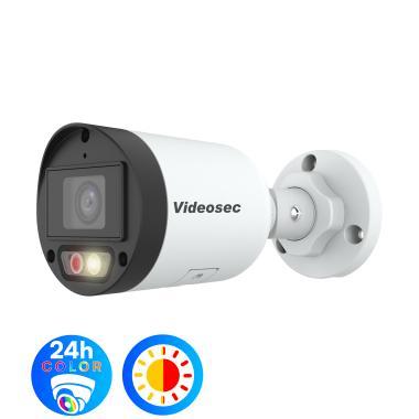 Videosec 4 MP SMART IP csőkamera, (fix 2.8 mm), mikr., Hibrid világítás 30m IR+FLED