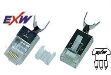 Modulár dugó RJ45 Cat6A STP patch/fali (1,5mm) 50ľ EXW