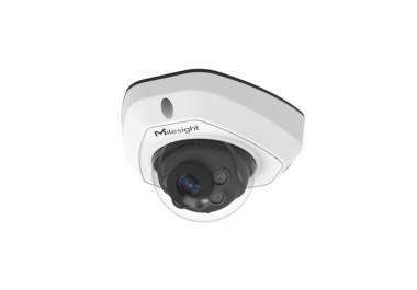 Milesight 2.0 Mpixel, 2.8 mm fix objektív, kültéri mini dóm IP kamera, AI, NDAA