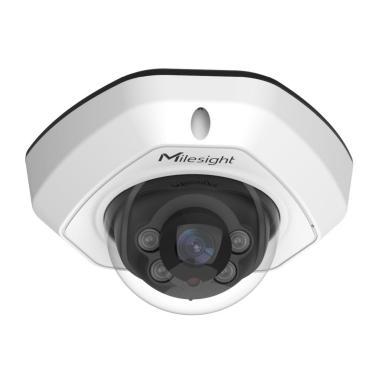 Milesight 5,0 Mpixel, 2,8 mm fix objektív, kültéri IP mini dóm kamera, AI
