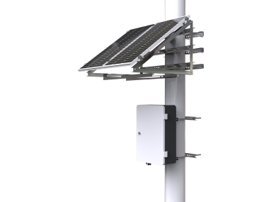 Milesight egyedi SolarSet, 2db napelem, Li akkumulátor, 4G router, távoli menedzsment funkció