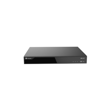 Milesight 16 csatornás PoE NVR, 2 SATA, 80/50 Mbps, 4k, VCA