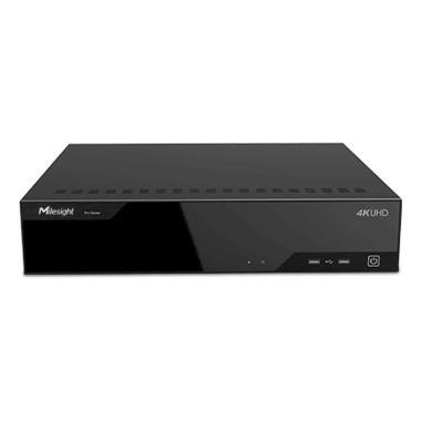 Milesight 32 csatornás Pro NVR, 8 Sata, 1 eSata, 320/256 Mbps, 4k, AI VCA