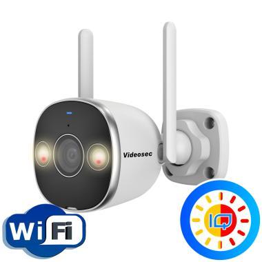 Videosec 5,0 Mpixel, 4mm fix objektív, kültéri WiFi csőkamera, IQ, IR+FLED, mik+hangszóró