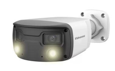 Videosec 4,0 Mpixel, 2x4 mm fix objektív, smart IP csőkamera, WLED