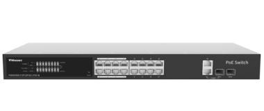 Videosec 16+1xSFP+1xGE-SFP combo port asztali PoE switch,1xGigabit (150W)