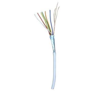 Beltéri árnyékolt biztonságtechnikai kábel, 6x0,22 eres, 100m